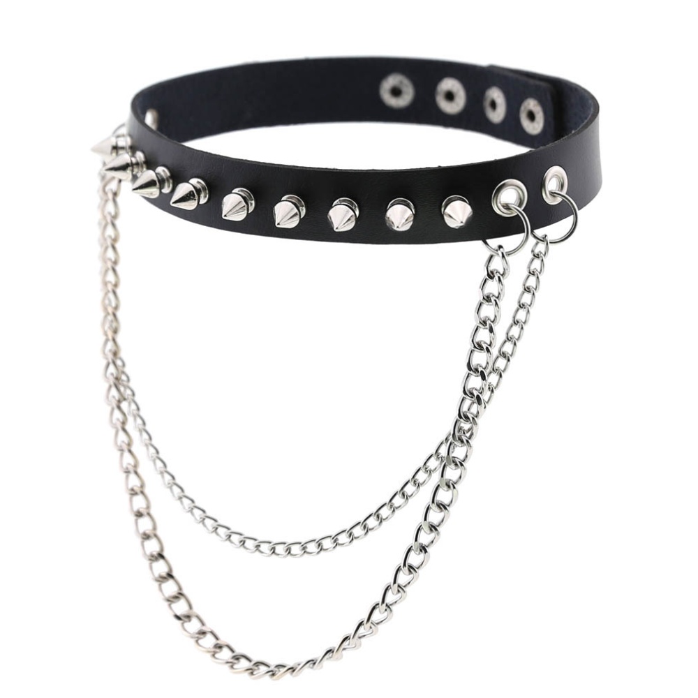 Bullet 69 - Rivet Spike Chain foulard - Noir/Noir